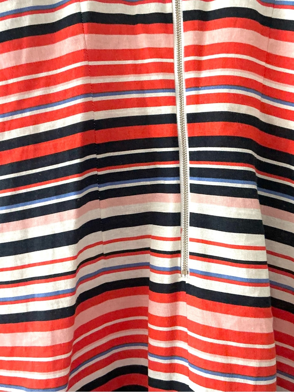 Tommy Hilfiger Linen Blend Sleeveless Dress Colorful Striped Print Vacation - Picture 13 of 16